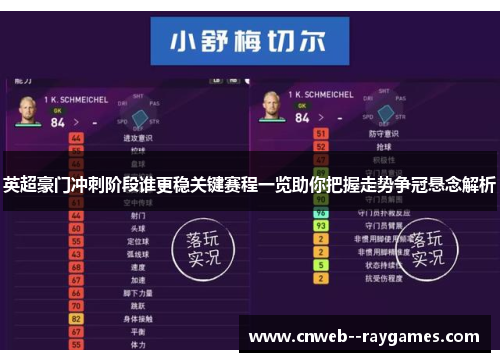 英超豪门冲刺阶段谁更稳关键赛程一览助你把握走势争冠悬念解析